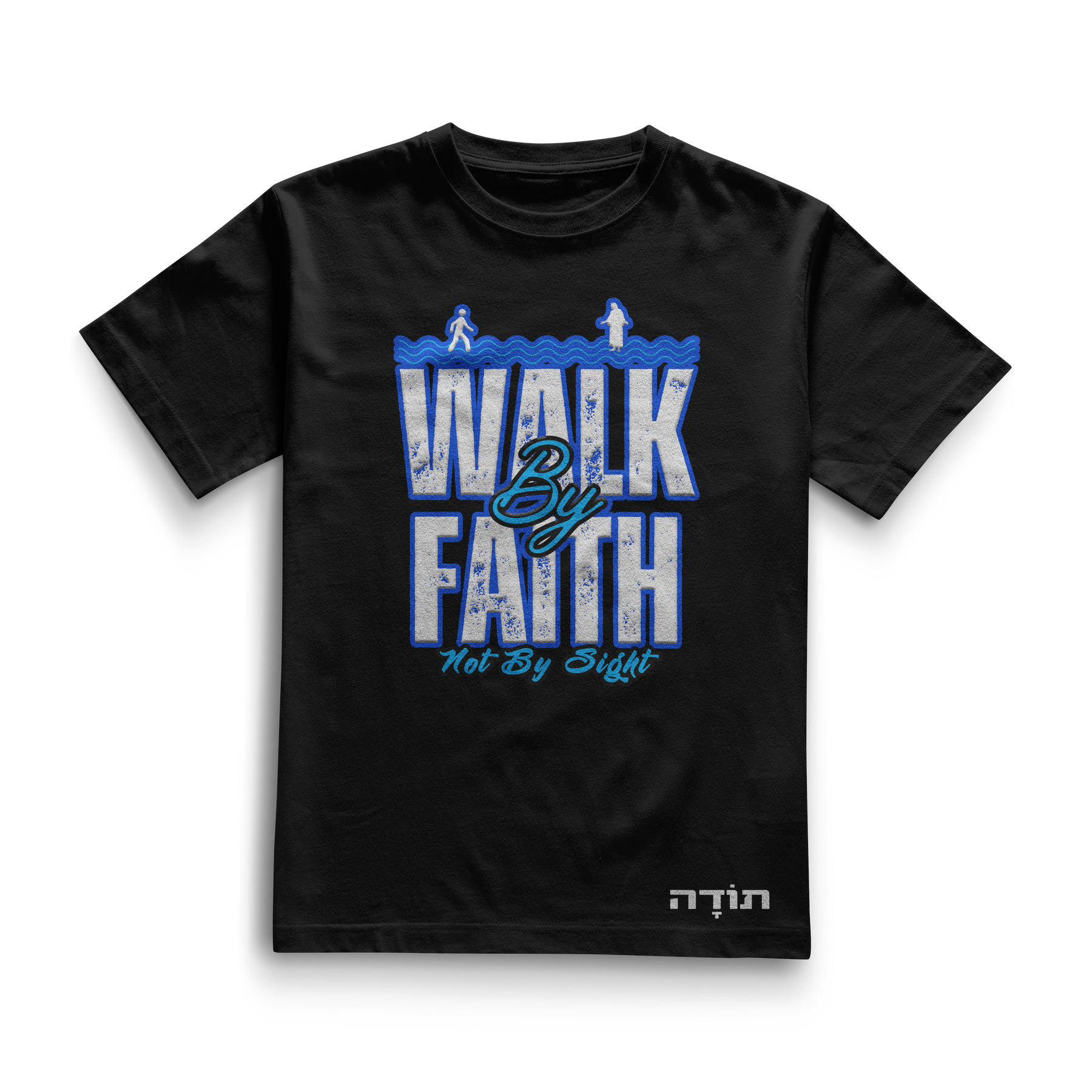 Camiseta Cotton Todah Clothing “Walk By Faith – Not By Sight (Water Edition)”