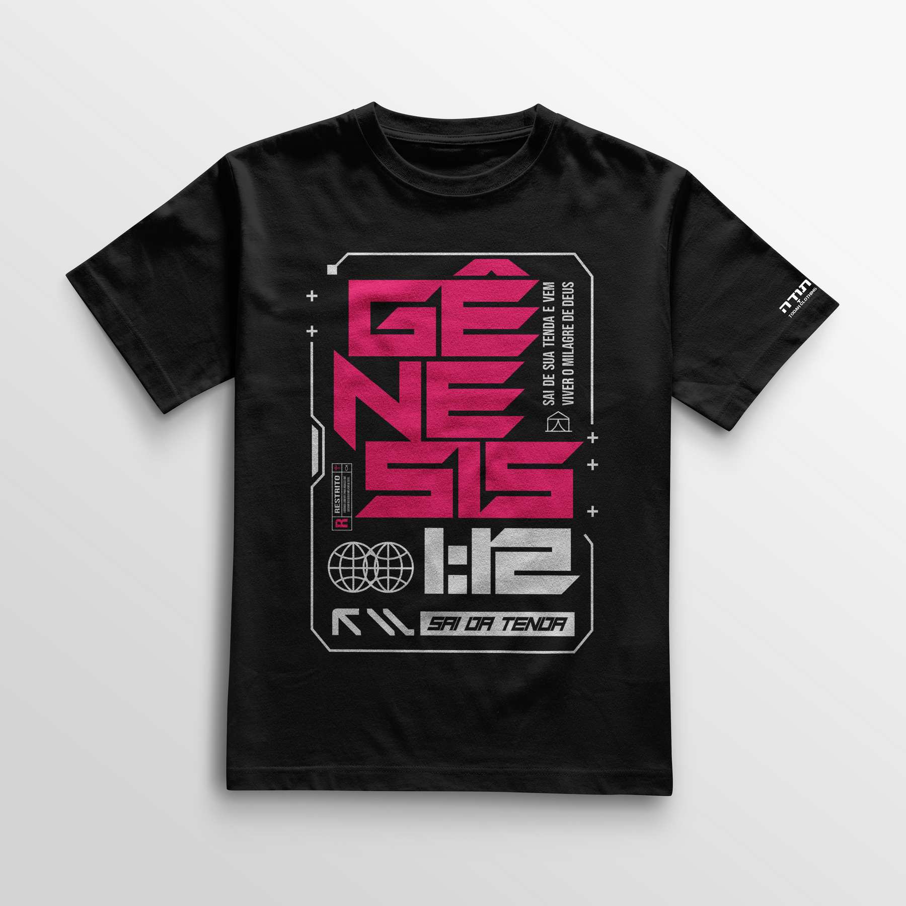 Camiseta Cotton Todah Clothing “Gênesis 12 – Sai da Tenda”