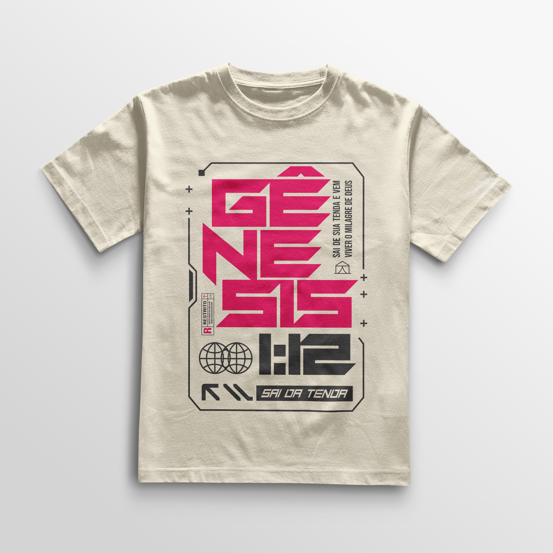 Camiseta Cotton Todah Clothing “Gênesis 12 – Sai da Tenda”