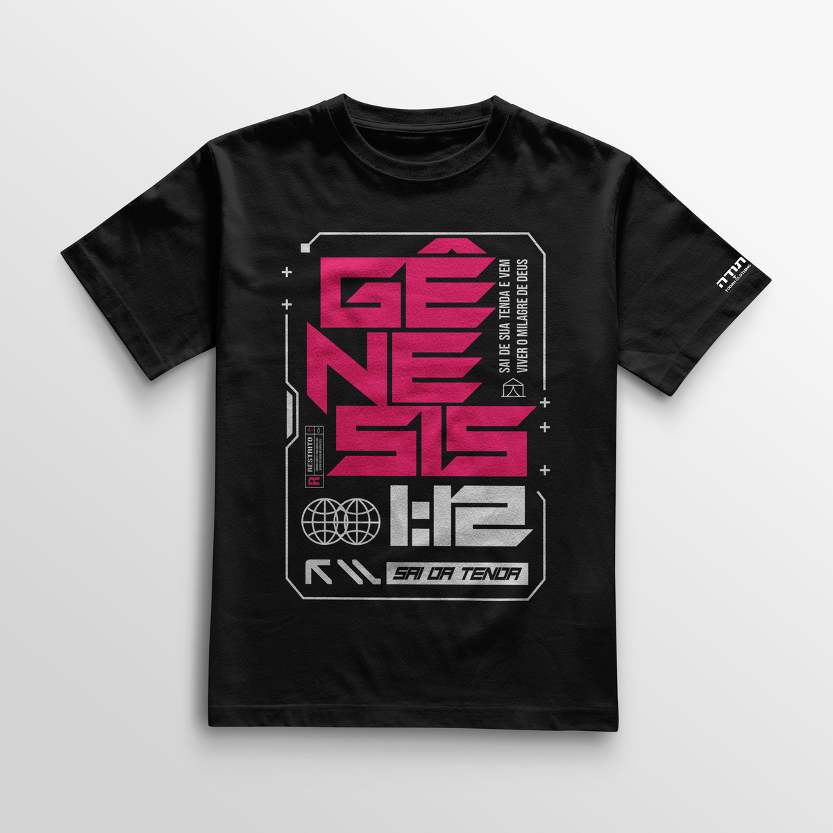 Camiseta Cotton Todah Clothing “Gênesis 12 – Sai da Tenda”