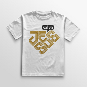 Camiseta “Jesus Salva – Retro Line” Cotton Premium