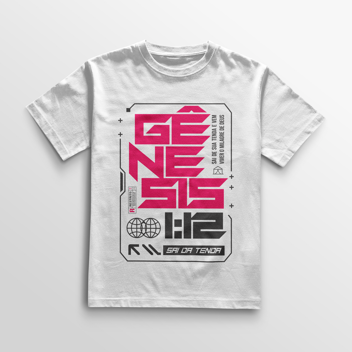 Camiseta Cotton Todah Clothing “Gênesis 12 – Sai da Tenda”